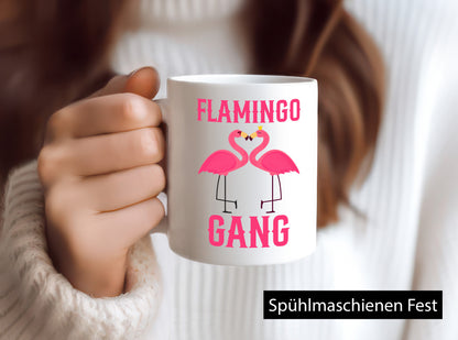Flamingo Gang | Liebhaber lustiger Spruch Geschenk Humor Geschenkidee Tasse