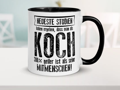 Neuste Studien: Koch | Chefkoch Humor Arbeit Kollegen Büro Geschenkidee Tasse