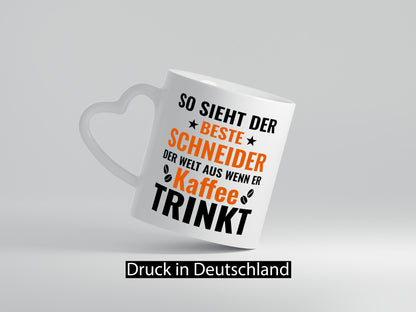 Kaffee trinkt: Schneider | Beruf Schneiderei lustiger Spruch Geschenk Arbeit