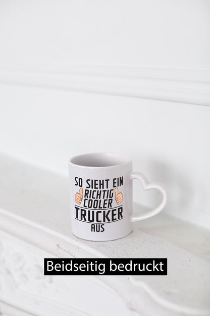 Richtig Cooler Trucker | LKW Fahrer Beruf Humor Arbeit Kollegen Büro