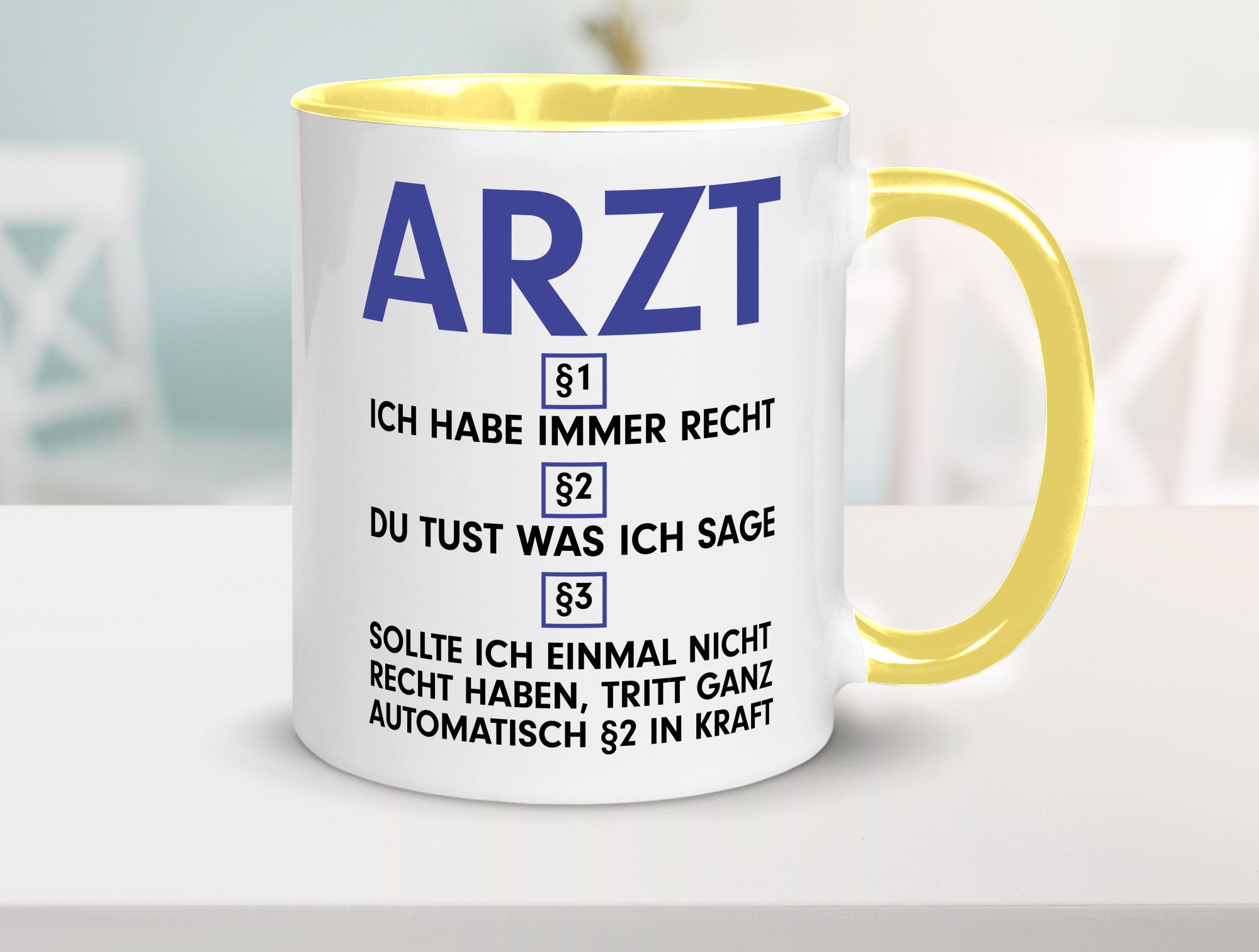 Ich habe immer Recht Arzt | Medizin Doktor Facharzt v2 Humor Geschenkidee Tasse