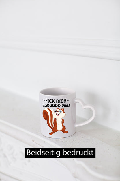 Fick dich so viel Geschenk Humor Geschenkidee lustiger Spruch Tasse