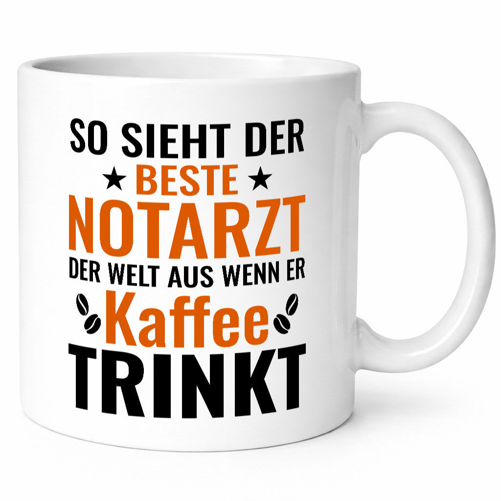Kaffee trinkt: Notarzt | Arzt Lustig Humor Geschenkidee Geschenk Tasse