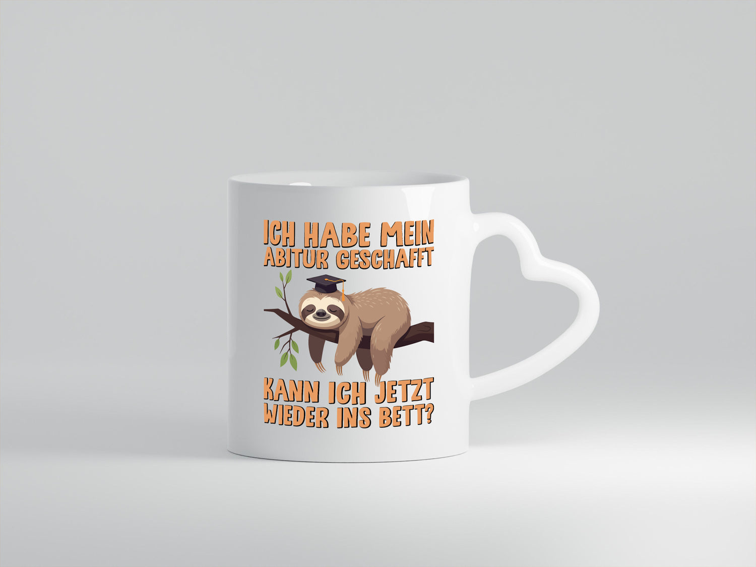 Abi Geschafft | Abschluss Faultier v2 Humor Tierliebhaber Geschenkidee Tasse