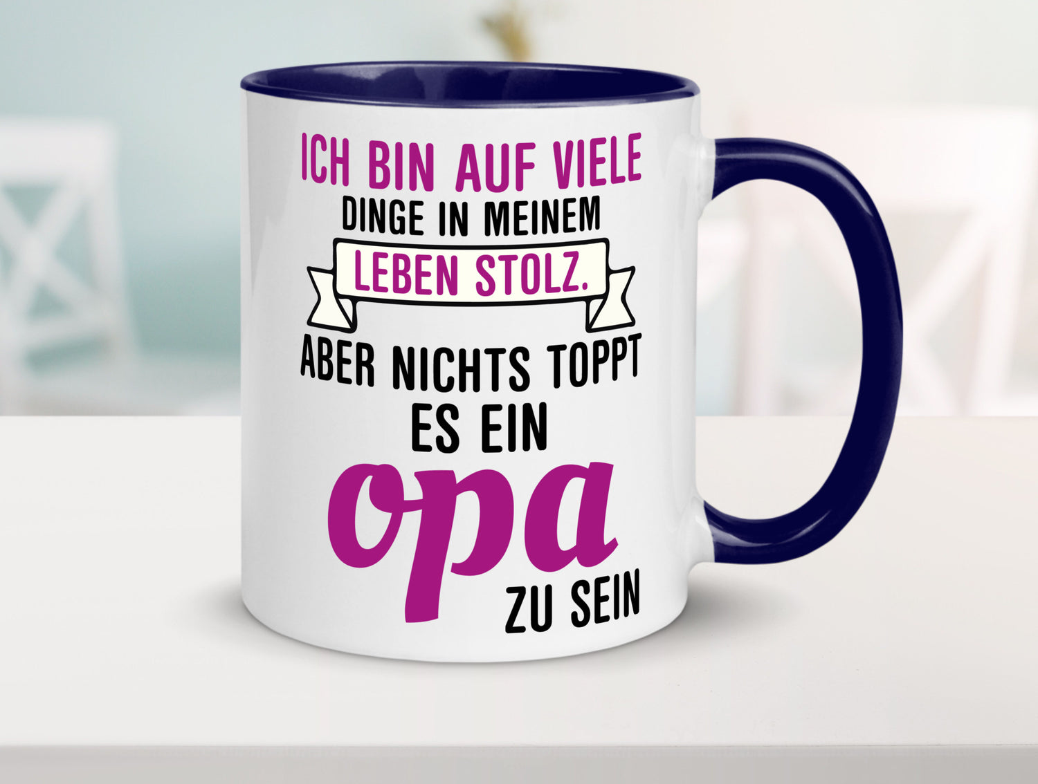 Opa Tasse | Stolzer Großvater Vatertag Enkelkinder Geschenk Familie