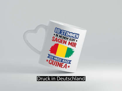 Guinea | Urlaub Stimmen in meinem Kopf Traumland lustiger Spruch Geschenk Humor
