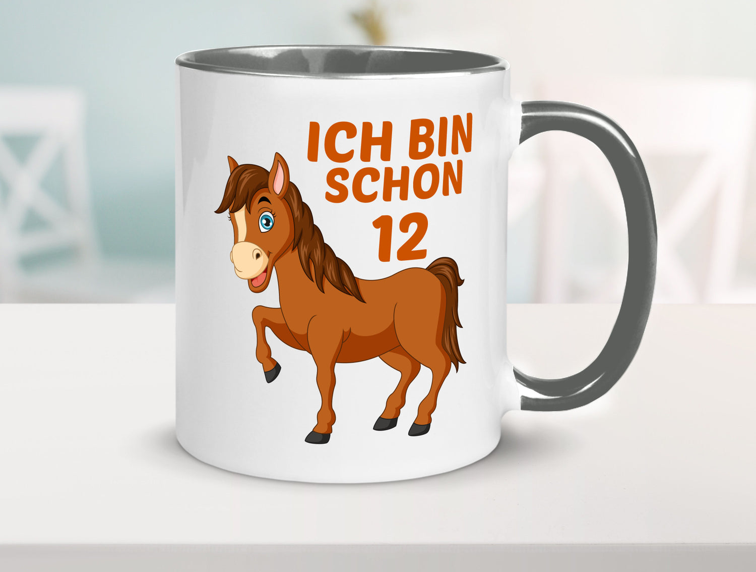 12. Geburtstag | Ich bin schon 12 Pferde Pony Geschenkidee Humor Tasse