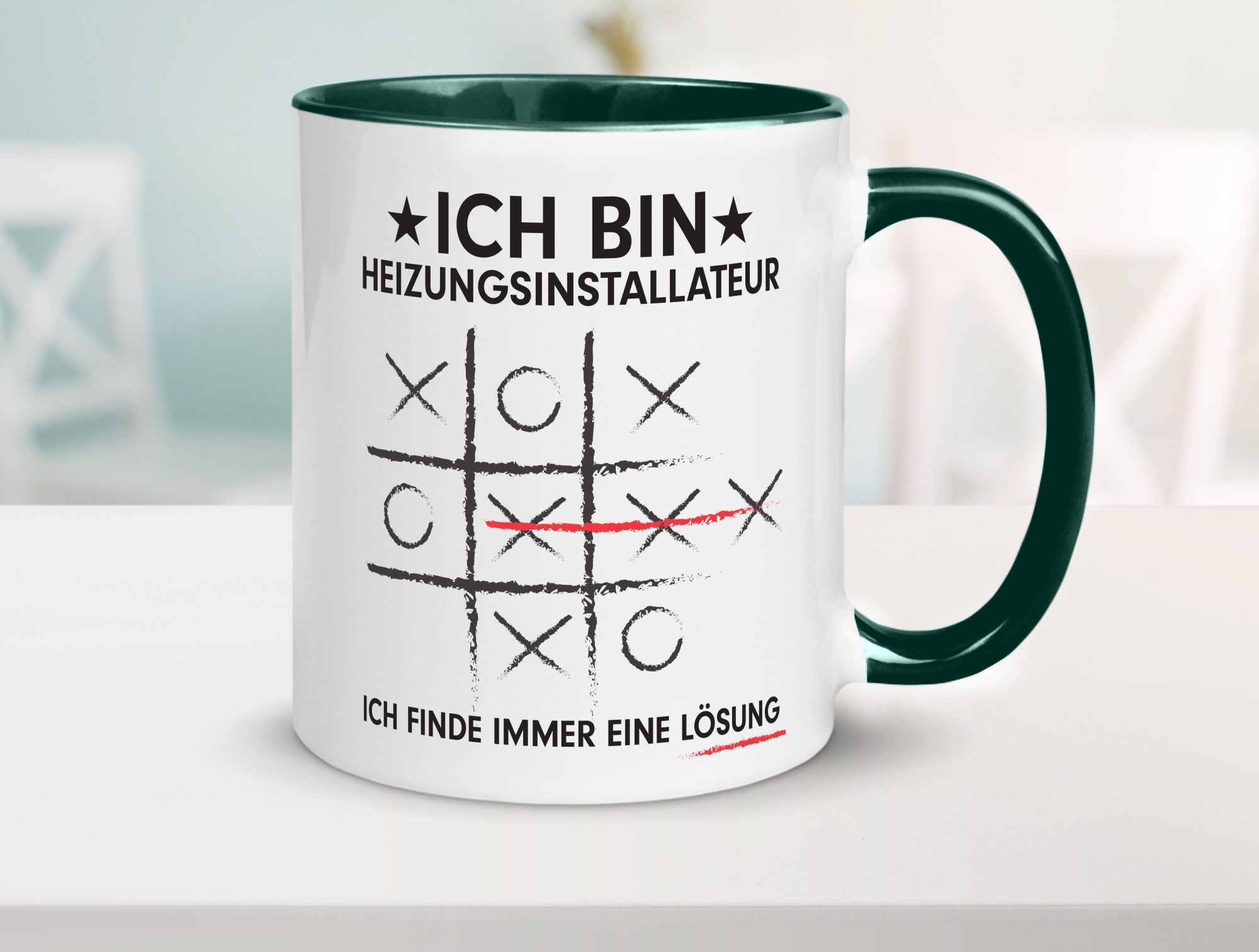 Löse Probleme: Heizungsinstallateur | Heizungsbauer Humor Geschenkidee Tasse