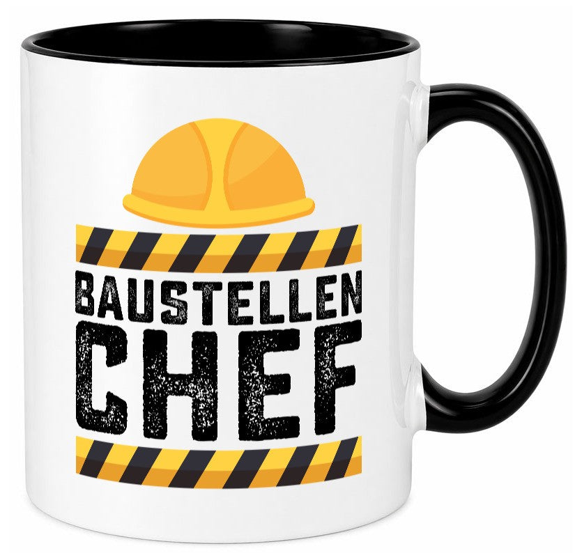 Baustellen Chef | Baustelle Bauherr Bauleiter Geschenkidee Arbeit Kollegen Büro Tasse