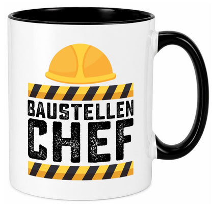 Baustellen Chef | Baustelle Bauherr Bauleiter Geschenkidee Arbeit Kollegen Büro Tasse