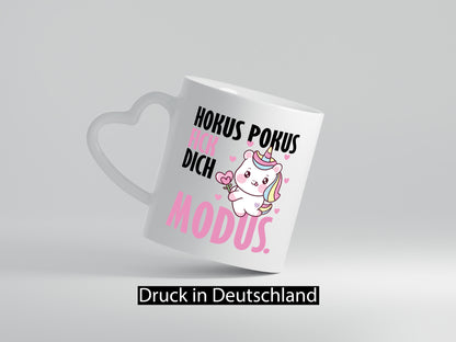 Hokus Pokus lustiger Spruch Geschenk Humor Geschenkidee Tasse