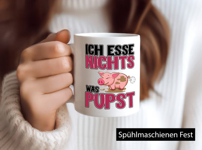 Ich esse nicht was Pupst lustiger Spruch Geschenk Humor Geschenkidee Tasse