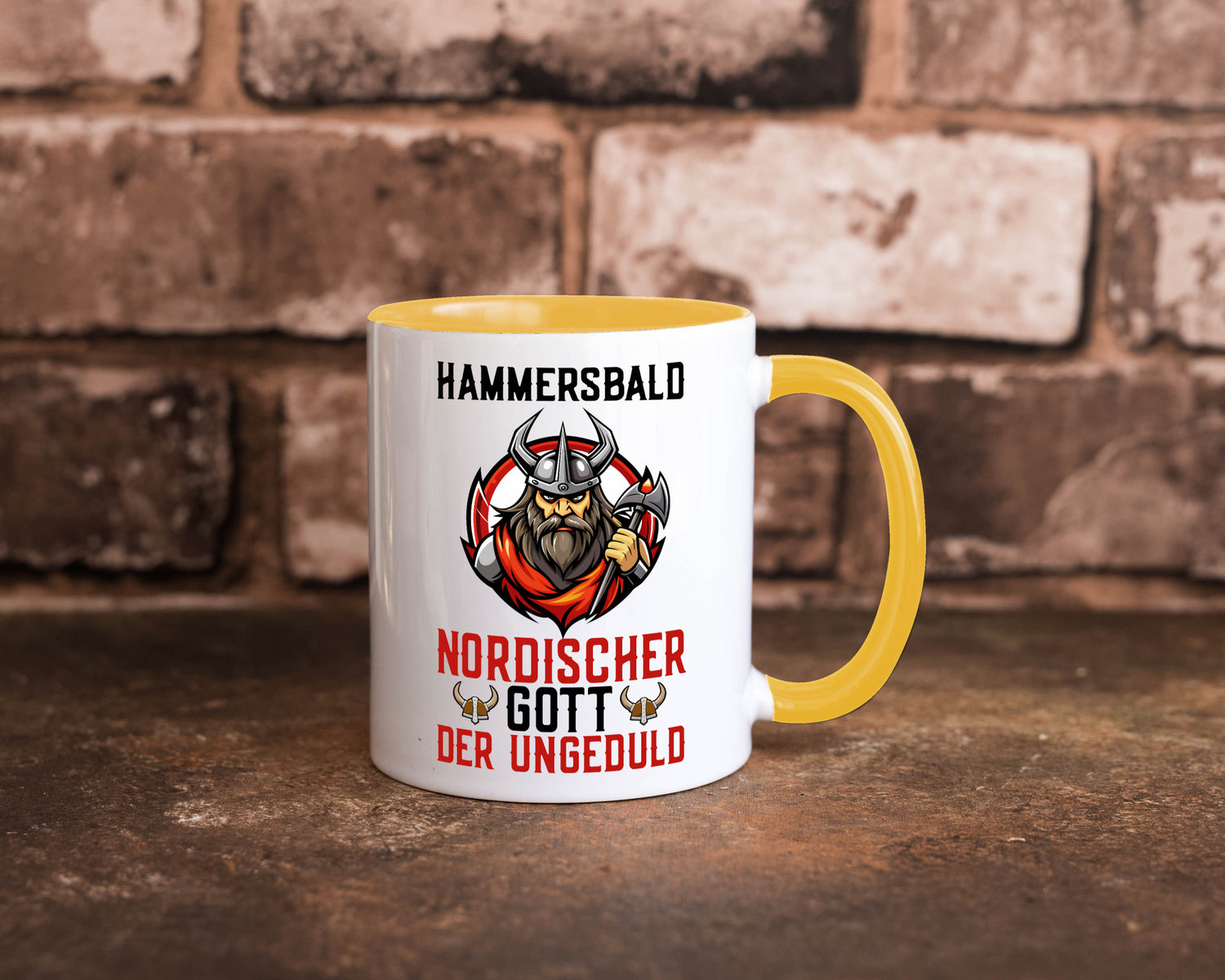 Hammersbald Nordischer Gott der ungeduld Humor Geschenkidee Tasse