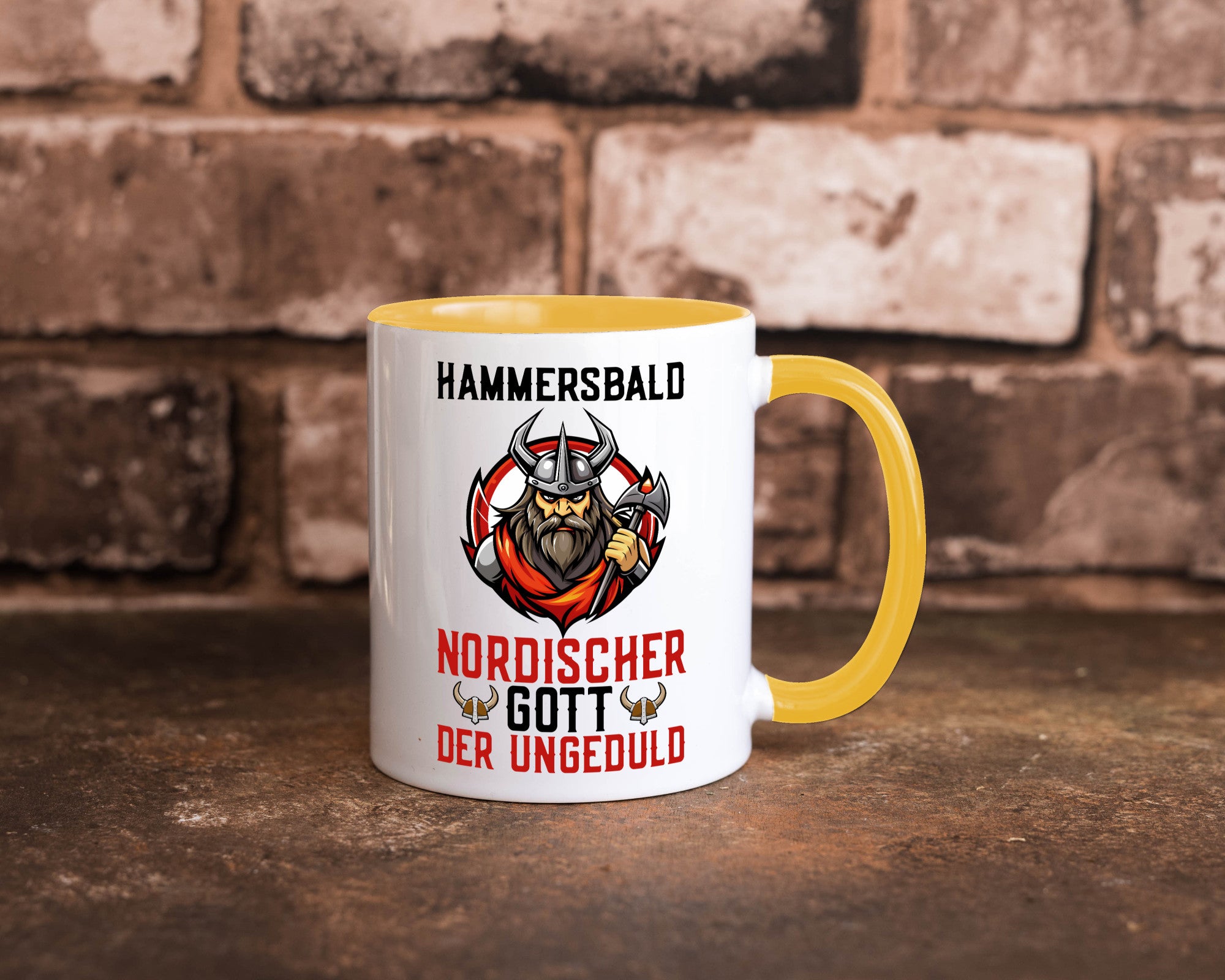 Hammersbald Nordischer Gott der ungeduld Humor Geschenkidee Tasse