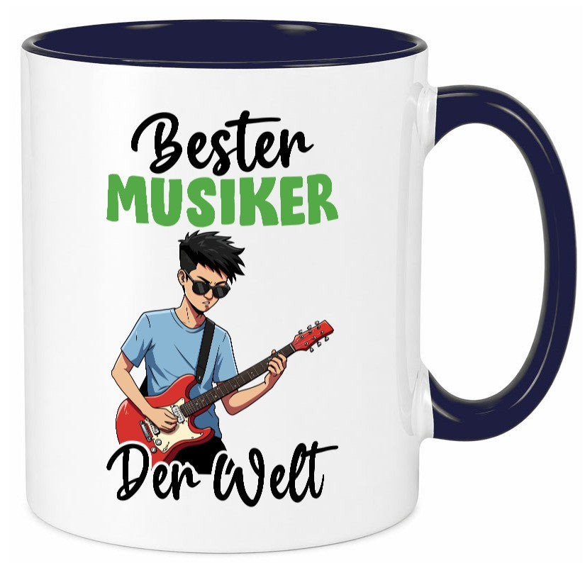 Bester Musiker | Musik Musikant v2 lustig Humor Geschenkidee Geschenk Tasse