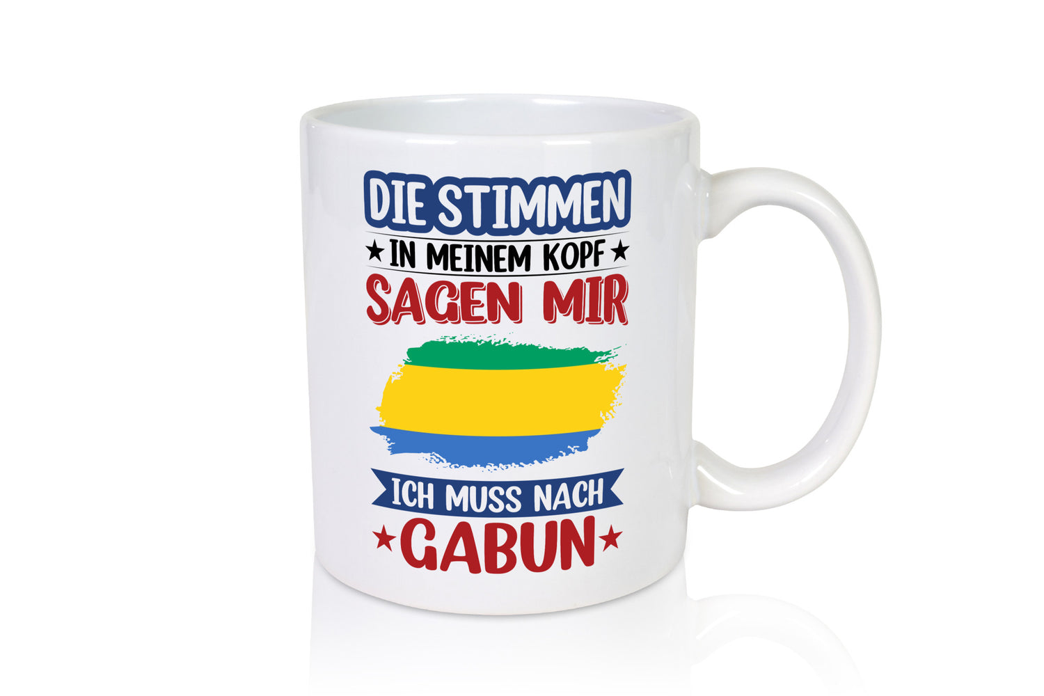 Gabun | Urlaub Stimmen in meinem Kopf Traumland lustiger Spruch Geschenk Humor