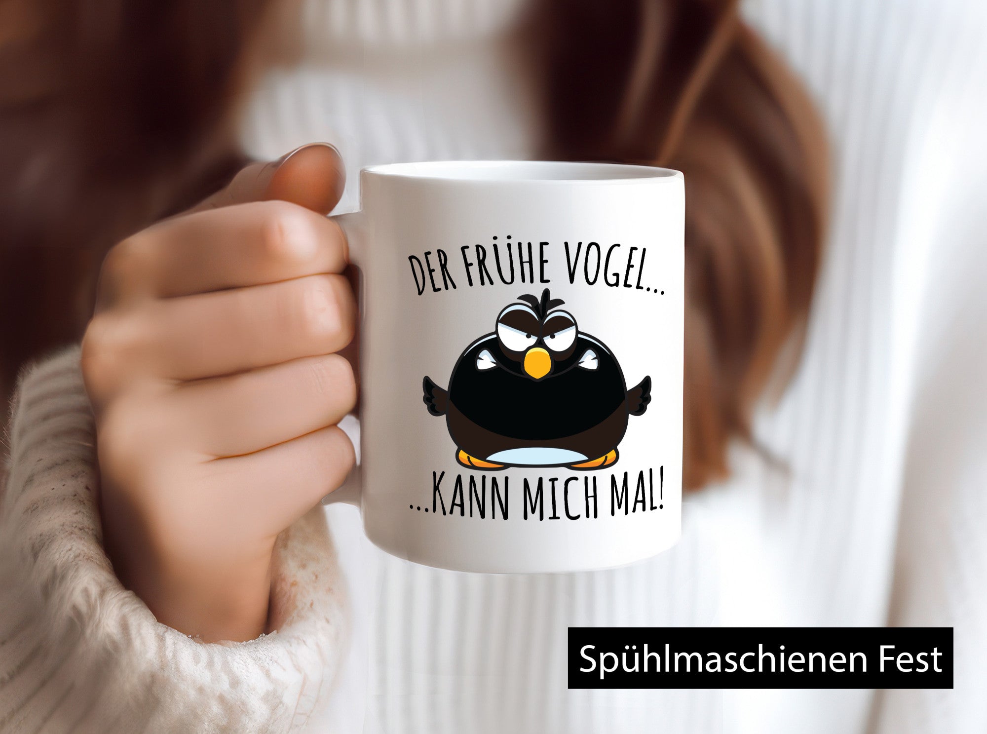 Frühe Vogel kann mich mal | Morgenmuffel mürrischer Geschenk Humor Geschenkidee
