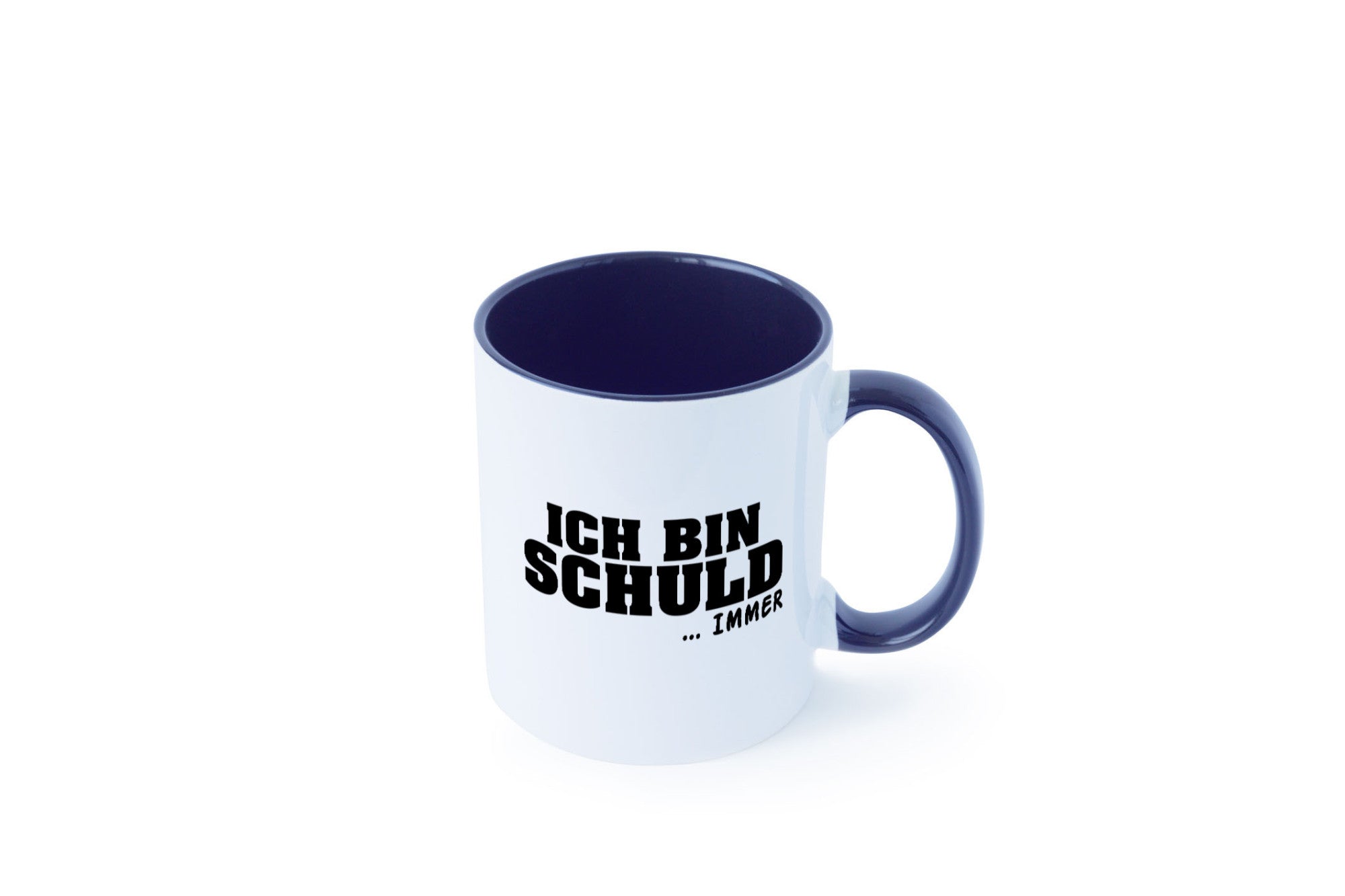 Ich bin Schuld | Schwarze Schaff lustig Humor Geschenkidee Geschenk Tasse
