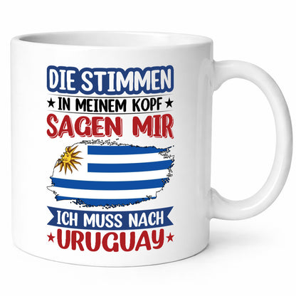Uruguay | Urlaub Stimmen in meinem Kopf Traumland Geschenk Humor Geschenkidee