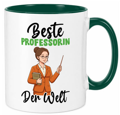 Beste Professorin | Uni Universität v2 Humor Geschenkidee Tasse
