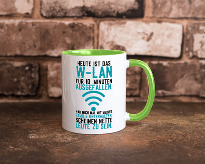 10 Minuten W-Lan Ausfall | Nerd Computer PC Gamer lustig Humor Geschenkidee Tasse
