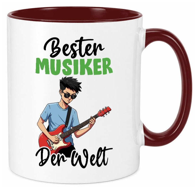 Bester Musiker | Musik Musikant v2 lustig Humor Geschenkidee Geschenk Tasse