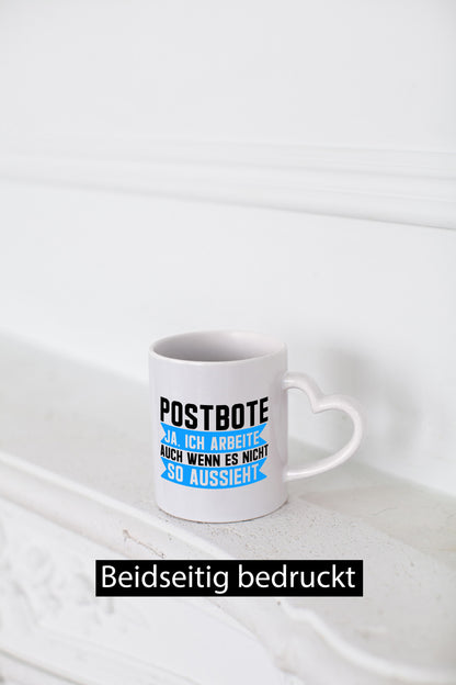 Ja ich arbeite | Postbote Briefträger Paketdienst Geschenkidee Arbeit Kollegen