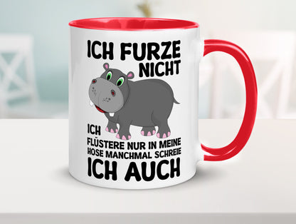 Ich furze nicht | furznilpferd v2 Humor Geschenkidee Tasse