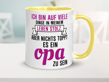 Opa Tasse | Stolzer Großvater Vatertag Enkelkinder Geschenk Familie