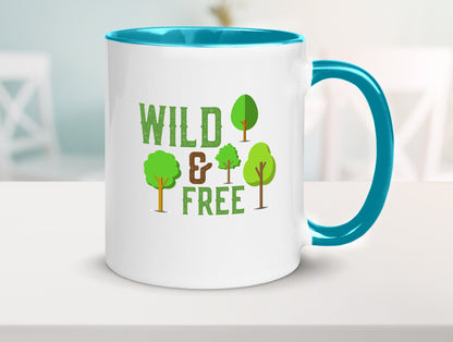 Wild and free | Freiheit Camper Hobbycamper Geschenkidee Humor Tasse