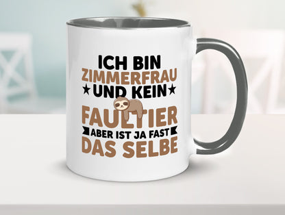 Ich bin kein Faultier: Zimmerfrau| Holzbau | Handwerkerin v2 Geschenk