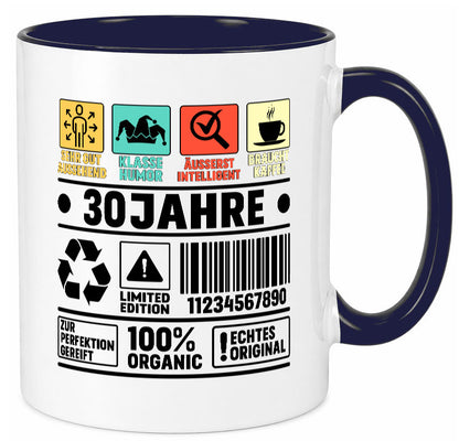 30. Geburtstag | 30 Jahre Humor Limited Edition Geschenk Geschenkidee lustiger