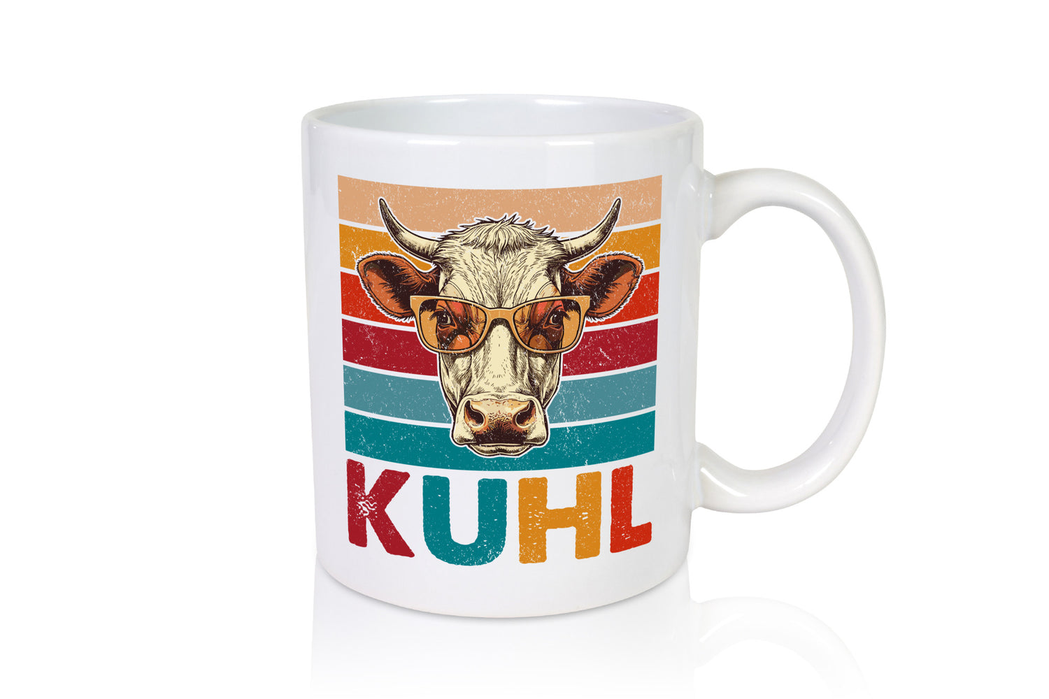 Kuhl | Kuh mit Sonnenbrille Coole v2 lustig Humor Geschenkidee Geschenk Tasse