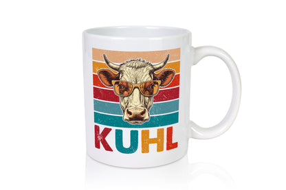 Kuhl | Kuh mit Sonnenbrille Coole v2 lustig Humor Geschenkidee Geschenk Tasse