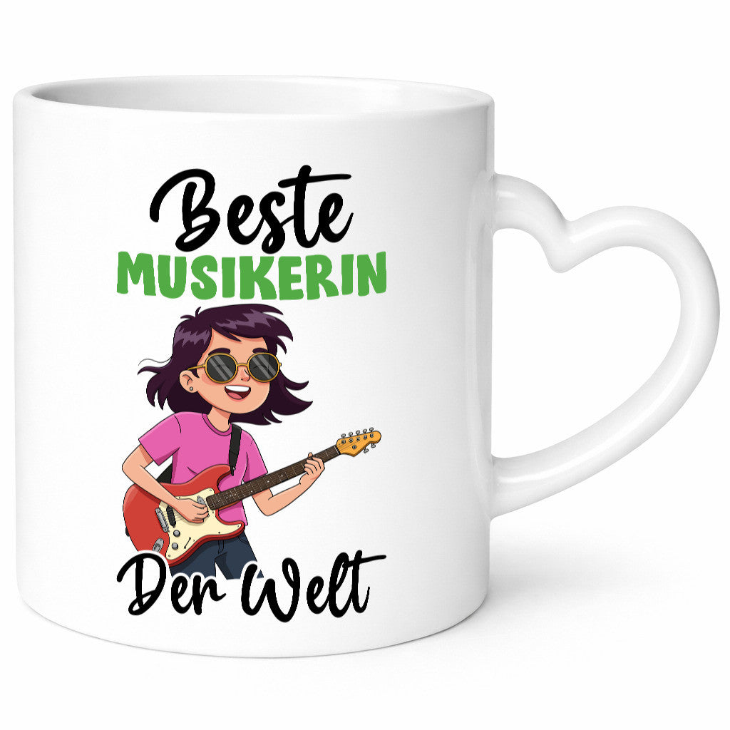Beste Musikerin | Musik Musikantin v2 Geschenkidee Humor Tasse
