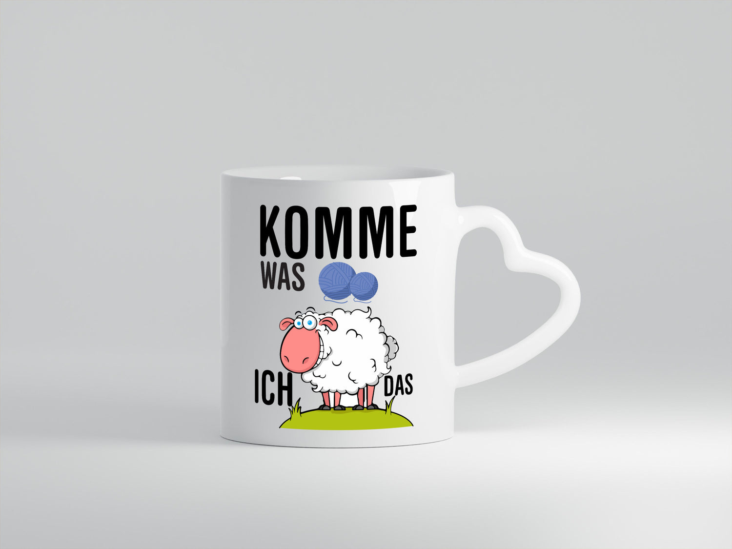 Komme was Wolle | häkeln Häkelzubehör Schaf Humor Geschenkidee Tasse