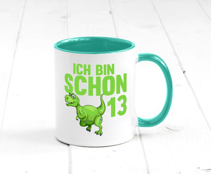 13. Geburtstag | 13 Jahre Dino Dinosaurier Humor Geschenkidee Tasse