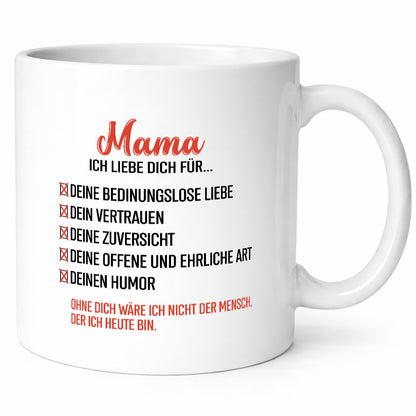Mama ich liebe dich | Ohne wäre nicht Muttertag Geschenk Familie Geschenkidee