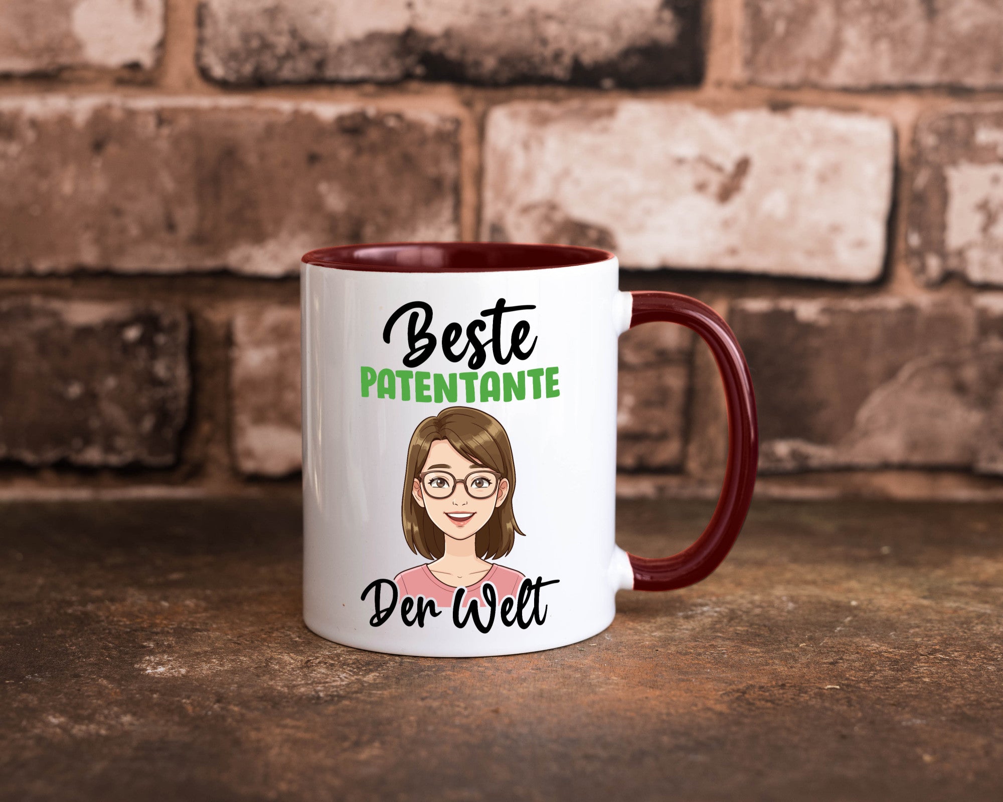 Beste Patentante | Tante lustiger Spruch Geschenk Humor Geschenkidee Tasse