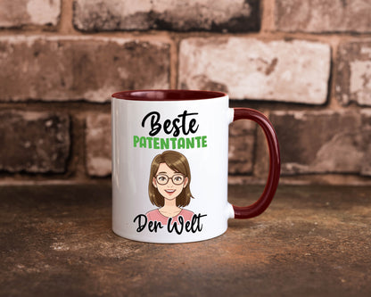 Beste Patentante | Tante lustiger Spruch Geschenk Humor Geschenkidee Tasse
