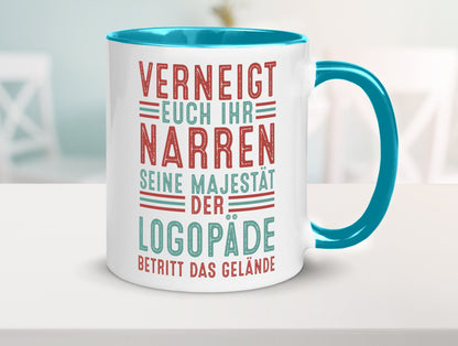 Verneigt euch: Logopäde | Sprachtherapie Geschenkidee Humor Tasse