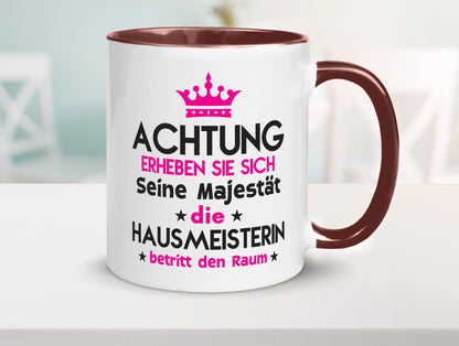 Seine Majestät Hausmeisterin | Hauswart Humor Geschenkidee Tasse