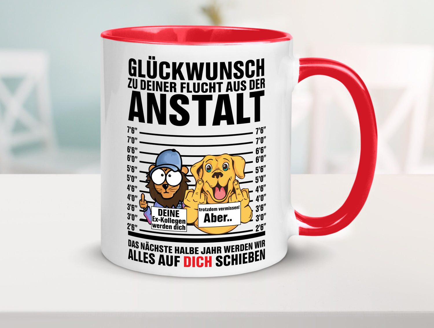 Glückwunsch zu deiner Flucht | Abschiedgeschenk v3 Geschenk Humor Geschenkidee