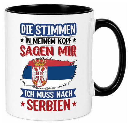 Serbien | Urlaub Stimmen in meinem Kopf Traumland v2 Geschenk Humor