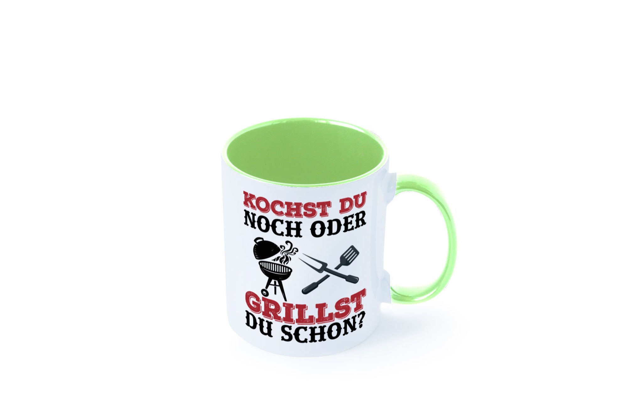 Grillst du schon? | Spruch Tasse Grillen Männer Geschenkidee Humor