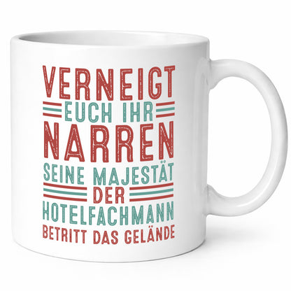 Verneigt euch: Hotelfachmann |Hotel Geschenkidee Humor Tasse