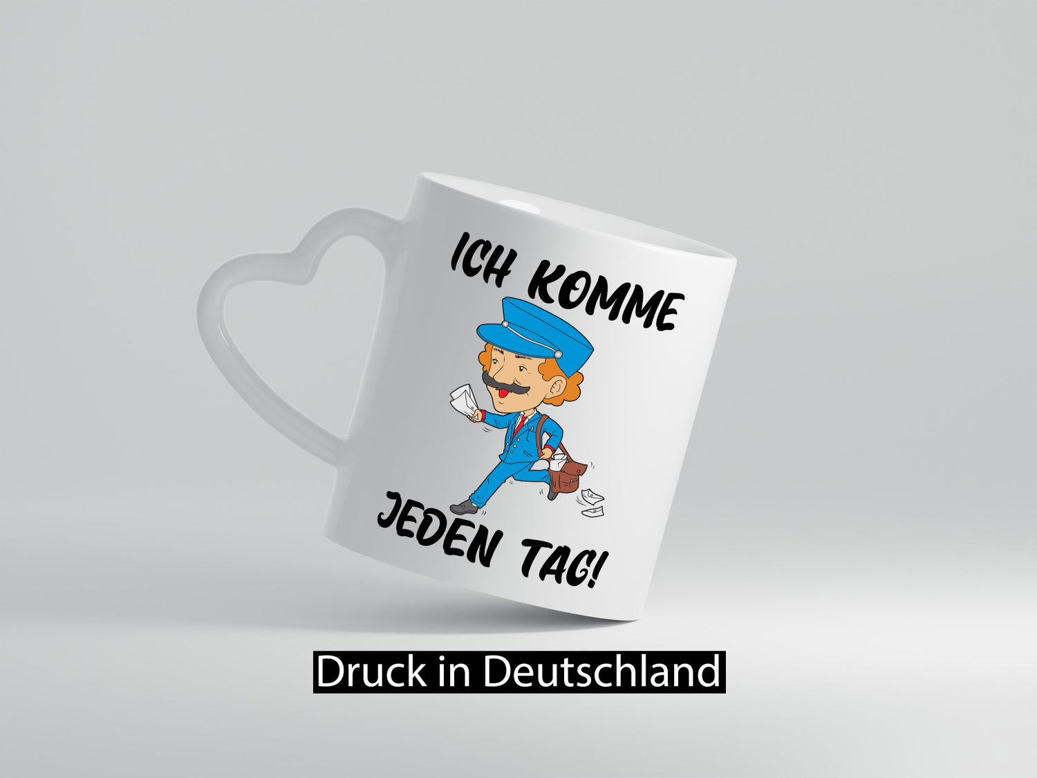 Ich komme jeden Tag | Postbote Briefträger Paketdienst Geschenk Humor