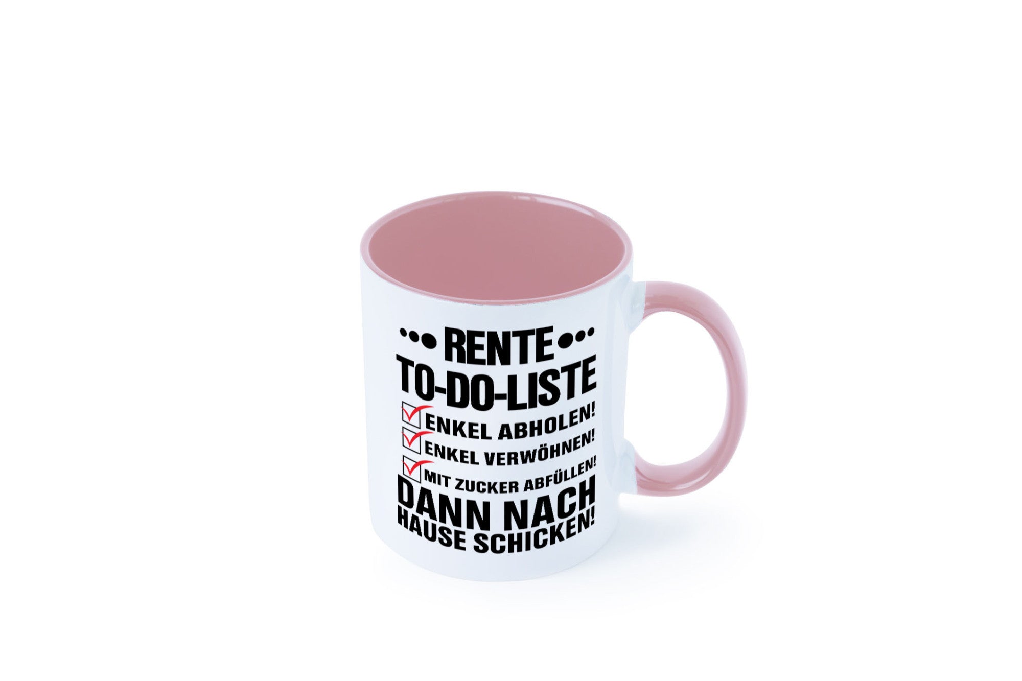 Rente To-Do-Liste | Rentner Tasse Enkel verwöhnen Geschenk Ruhestand Jubiläum