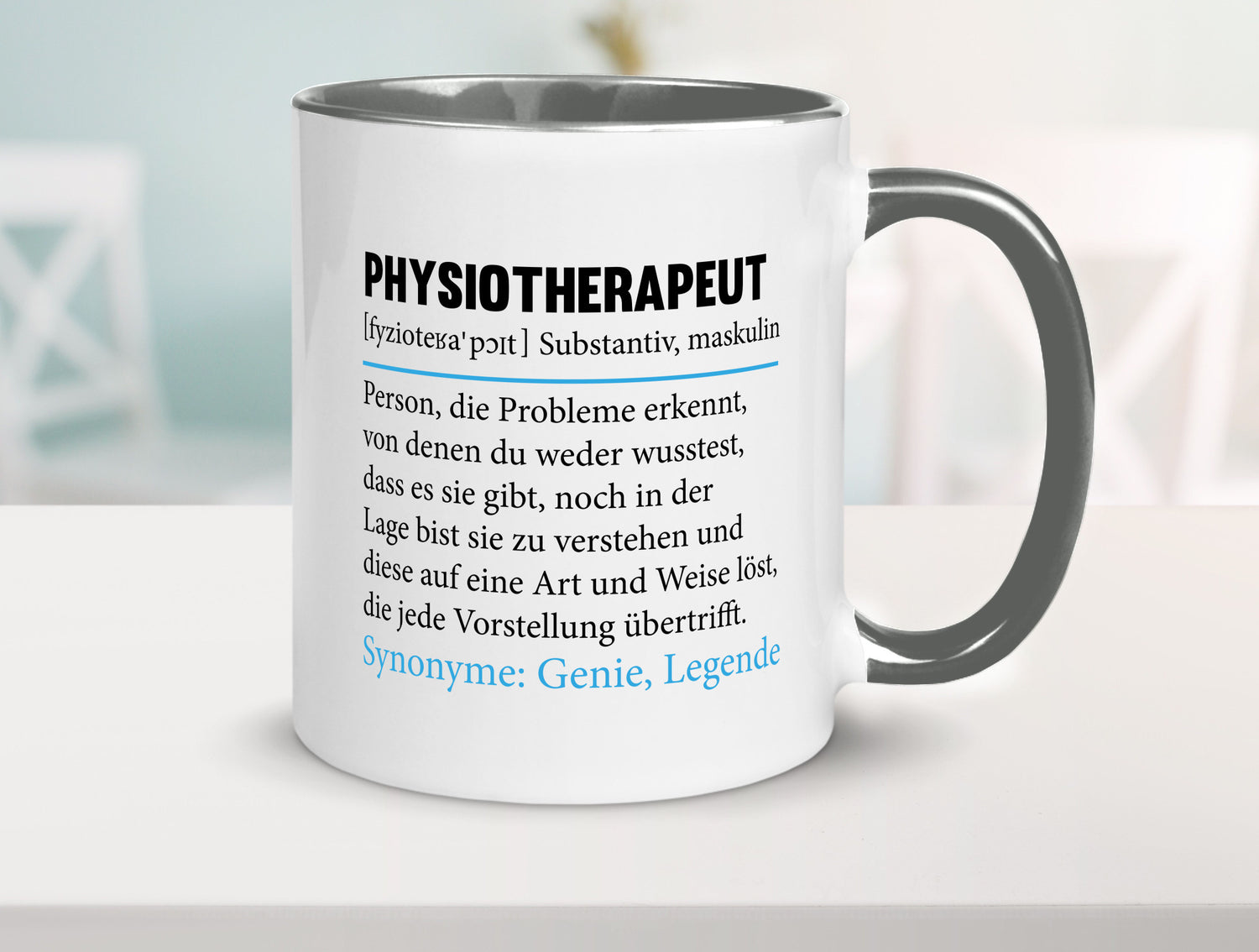 Physiotherapeut | Beruf Spruch Text lustig v2 Humor Arbeit Kollegen Büro