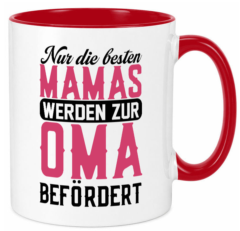 Beste Mama wird zur Oma befördert | Großmutter lustiger Spruch Geschenk Familie